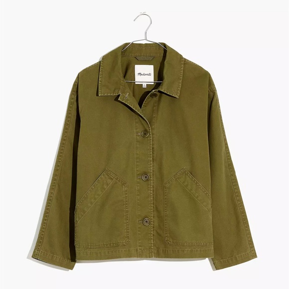 NWT Madewell Baylow Cropped Chore Jacket - Picture 4 of 9